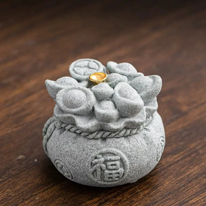 BWOOOH handcrafted incense burner - Chinese Character Fu Ingots Healing