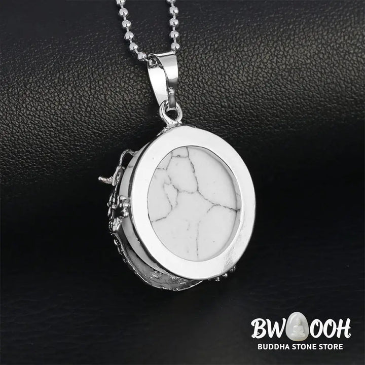 BWOOOH Chinese Dragon Natural Quartz Crystal Healing Necklace Pendant. Carved dragon on polished quartz, available as Amethyst, Rose Quartz, or White Crystal. Symbolizes spiritual strength, balance, and positive energy. - View 33
