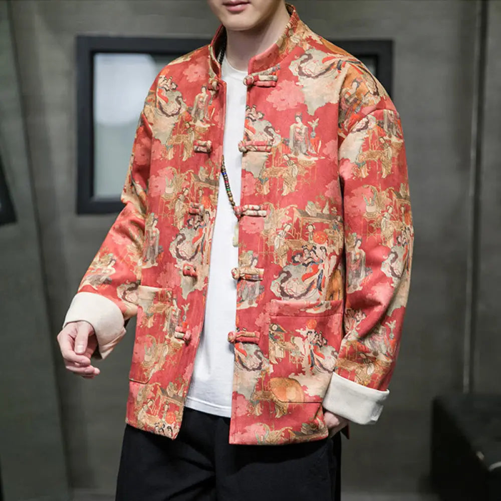 BWOOOH Chinese New Year Clothes Ancient Figure Painting S