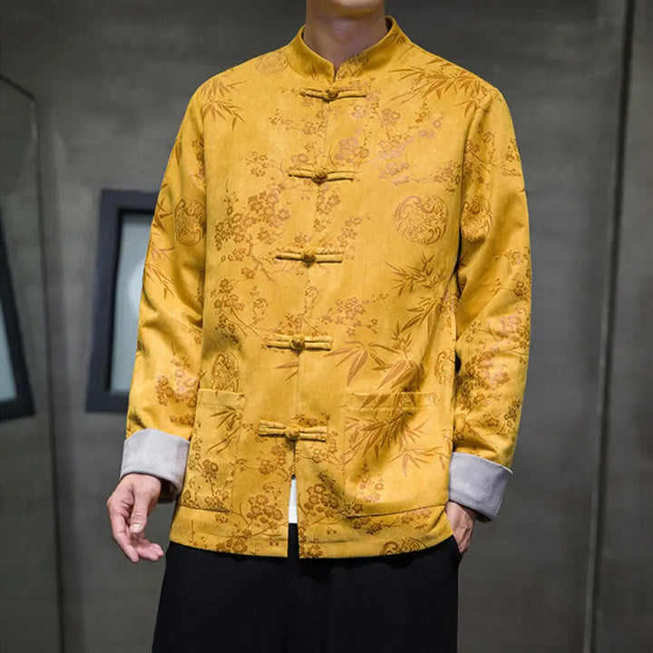 BWOOOH Chinese New Year Clothes Flowers Bamboo Solid Colo