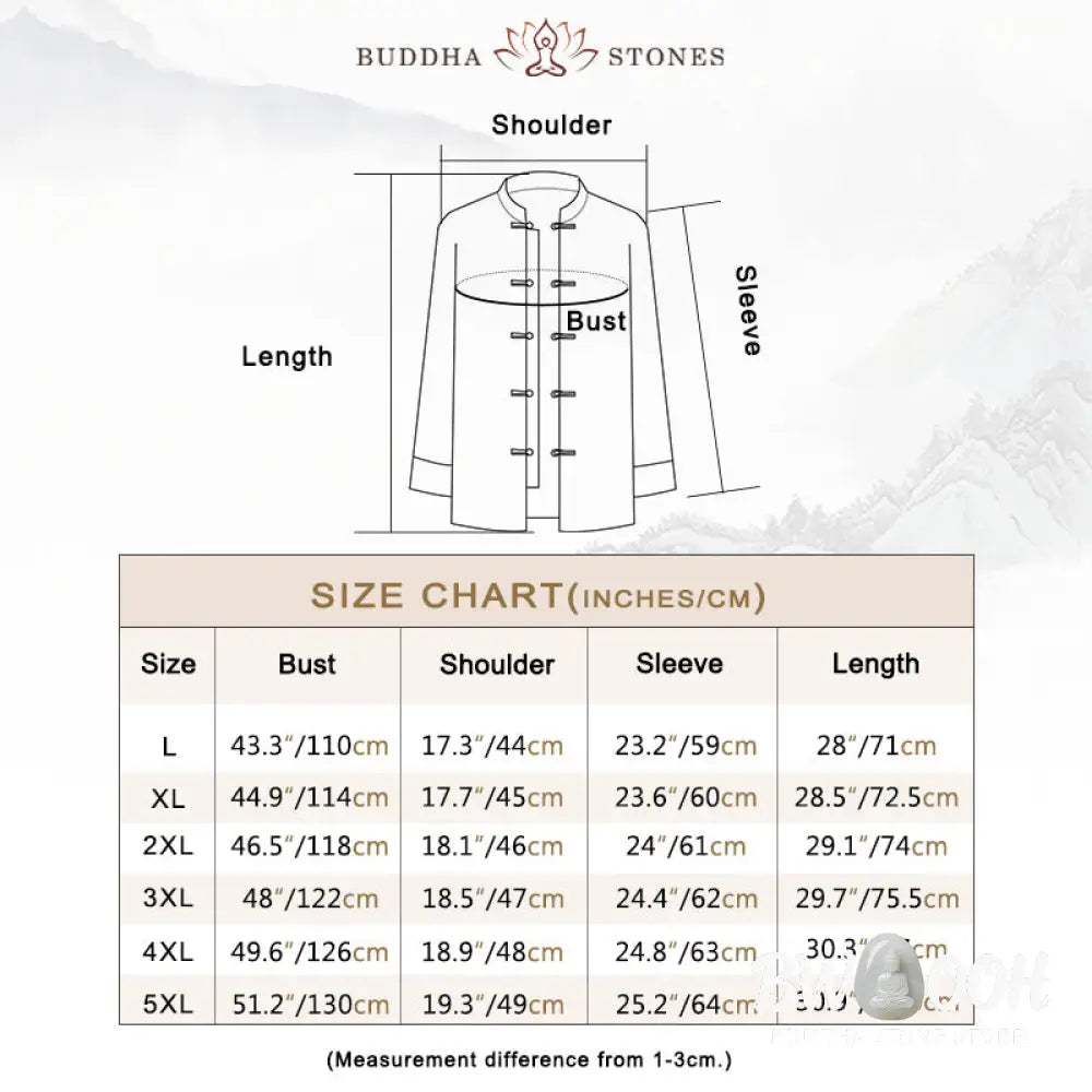 Buddha Stones Chinese New Year Clothes White Crane Gold Frog-button Tang Suit Cotton Men’s Jacket Shirt With Pockets