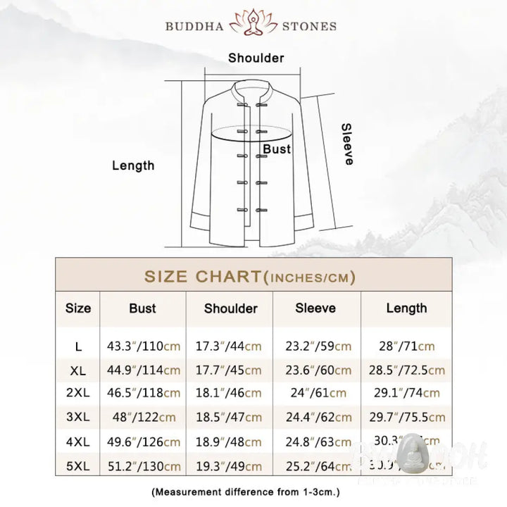 Buddha Stones Chinese New Year Clothes White Crane Gold Frog-button Tang Suit Cotton Men’s Jacket Shirt With Pockets