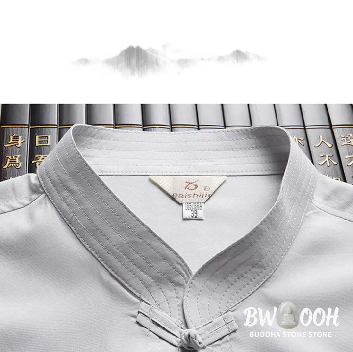 Buddha Stones Chinese New Year Embroidered Dragon Frog-button Tang Suit Hanfu Traditional Uniform Long Sleeve Top Pants
