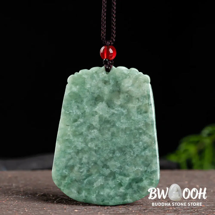 Buddha Stones Chinese Zodiac Dragon Jade Strength Necklace String Pendant - BWOOOH - Jade - Necklaces &amp; Pendants