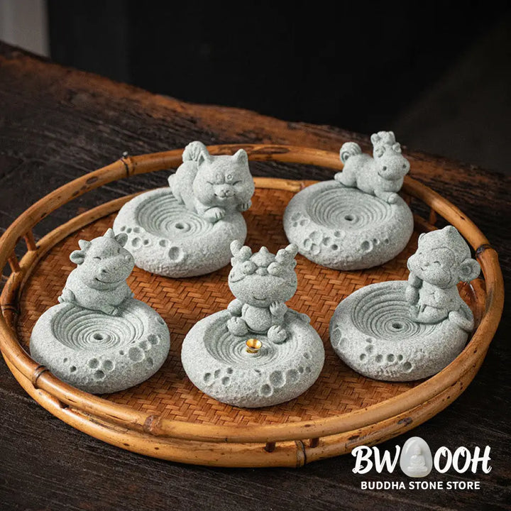 BWOOOH ceramic incense burner - Chinese Zodiac Healing Incense Burn