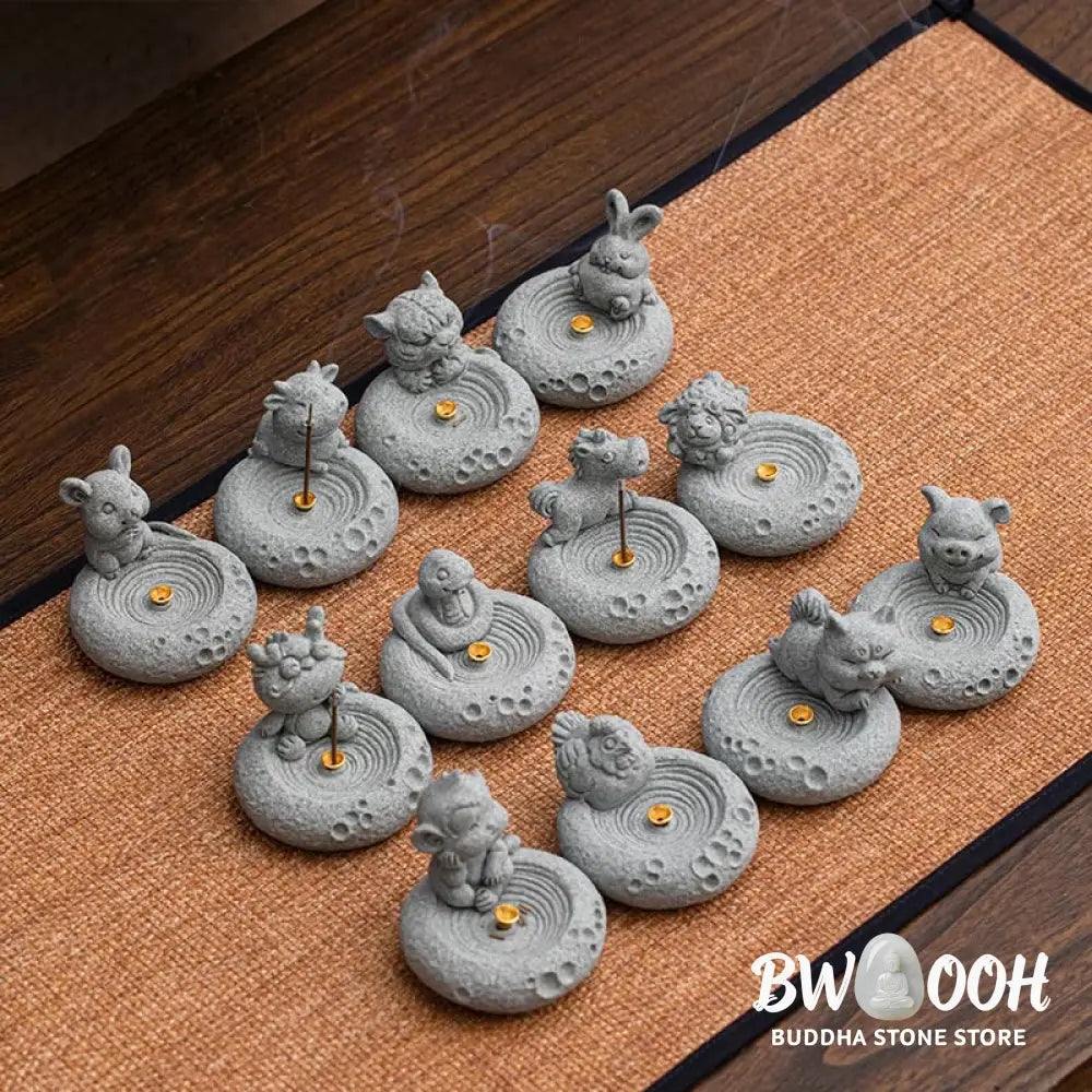 BWOOOH ceramic incense burner - Chinese Zodiac Healing Incense Burn