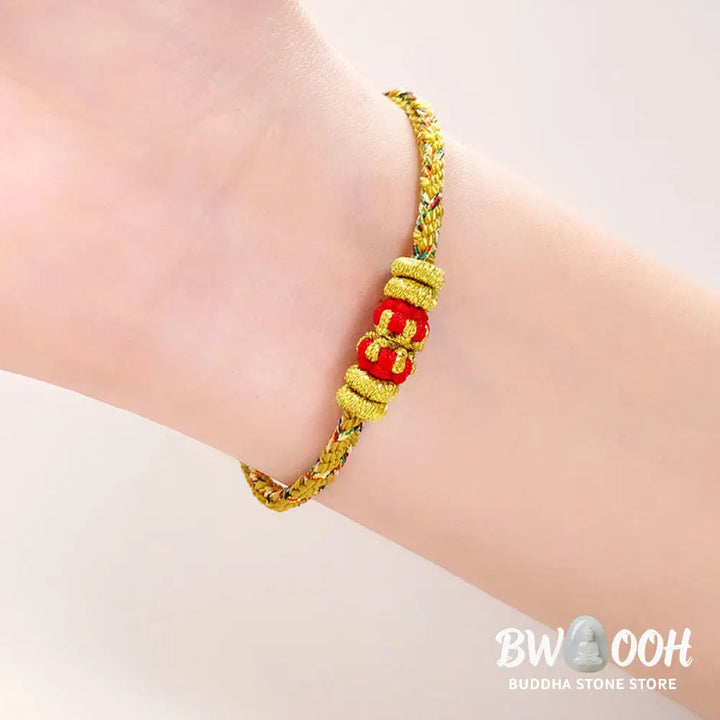 Buddha Stones Chinese Zodiac Natal Buddha Colorful Strings Luck Bracelet - BWOOOH - Bracelet