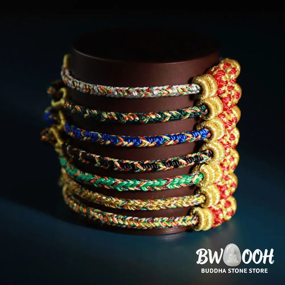 Buddha Stones Chinese Zodiac Natal Buddha Colorful Strings Luck Bracelet - BWOOOH - Bracelet