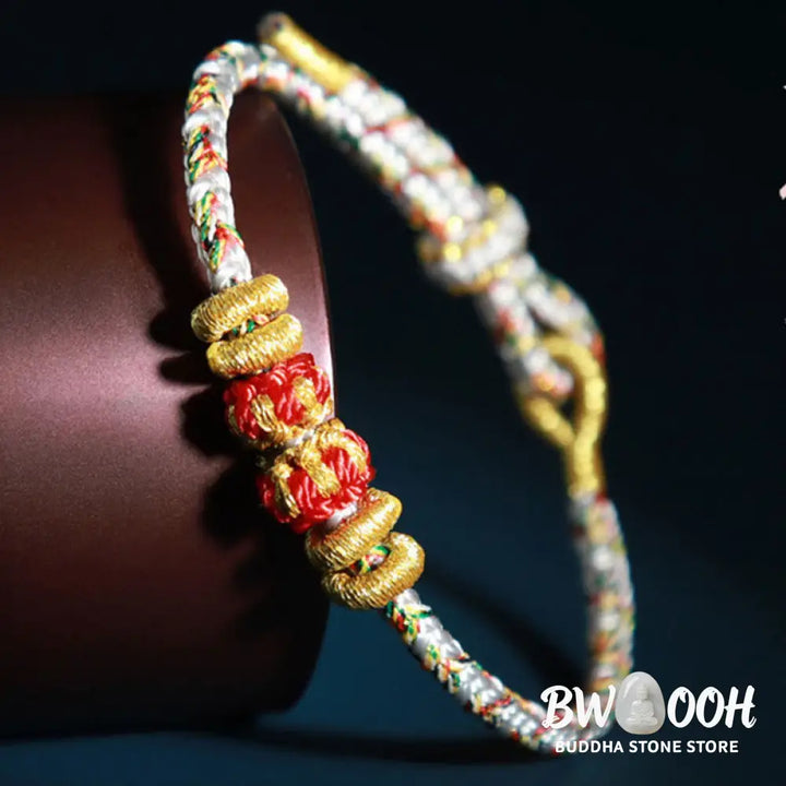 Buddha Stones Chinese Zodiac Natal Buddha Colorful Strings Luck Bracelet - BWOOOH - Bracelet