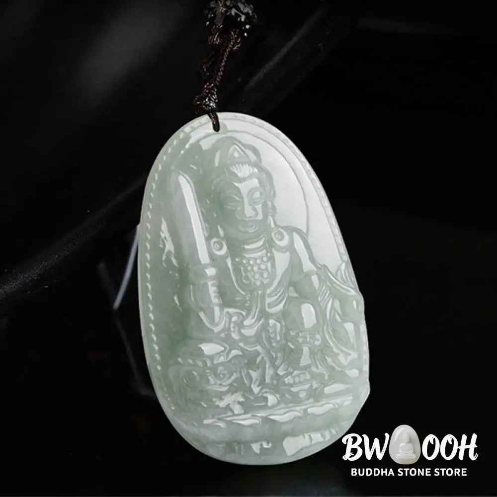 Buddha Stones Chinese Zodiac Natal Buddha Jade Wealth Prosperity Necklace Pendant - BWOOOH - Necklaces &amp; Pendants