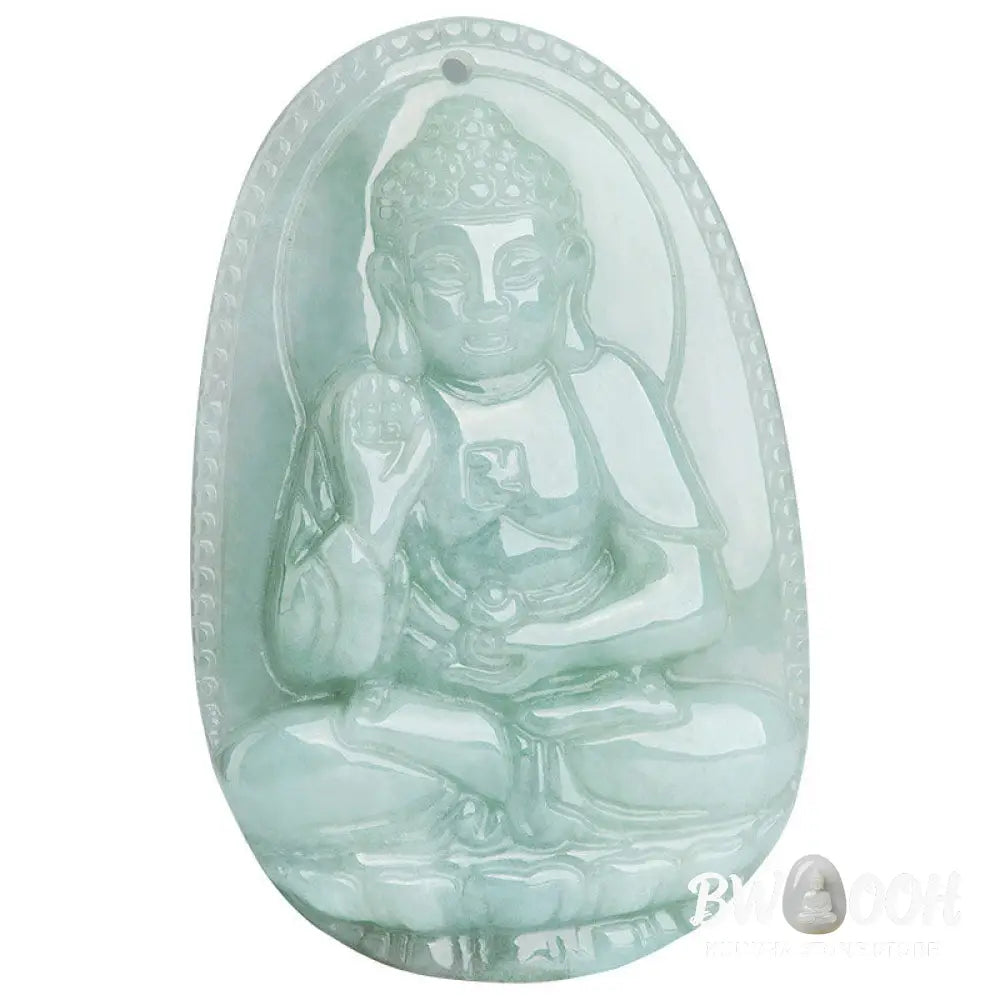 Buddha Stones Chinese Zodiac Natal Buddha Jade Wealth Prosperity Necklace Pendant - BWOOOH - Necklaces &amp; Pendants