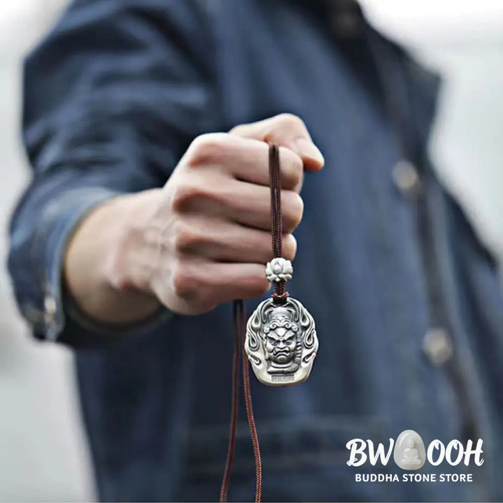 Buddha Stones Chinese Zodiac Natal Buddha Om Mani Padme Hum Lotus Compassion Necklace Pendant - BWOOOH - Necklaces &amp;