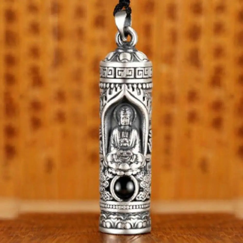 Buddha Stones Chinese Zodiac Natal Buddha Projection Prosperity Necklace Pendant - BWOOOH - Dog/Pig - Necklaces &amp;