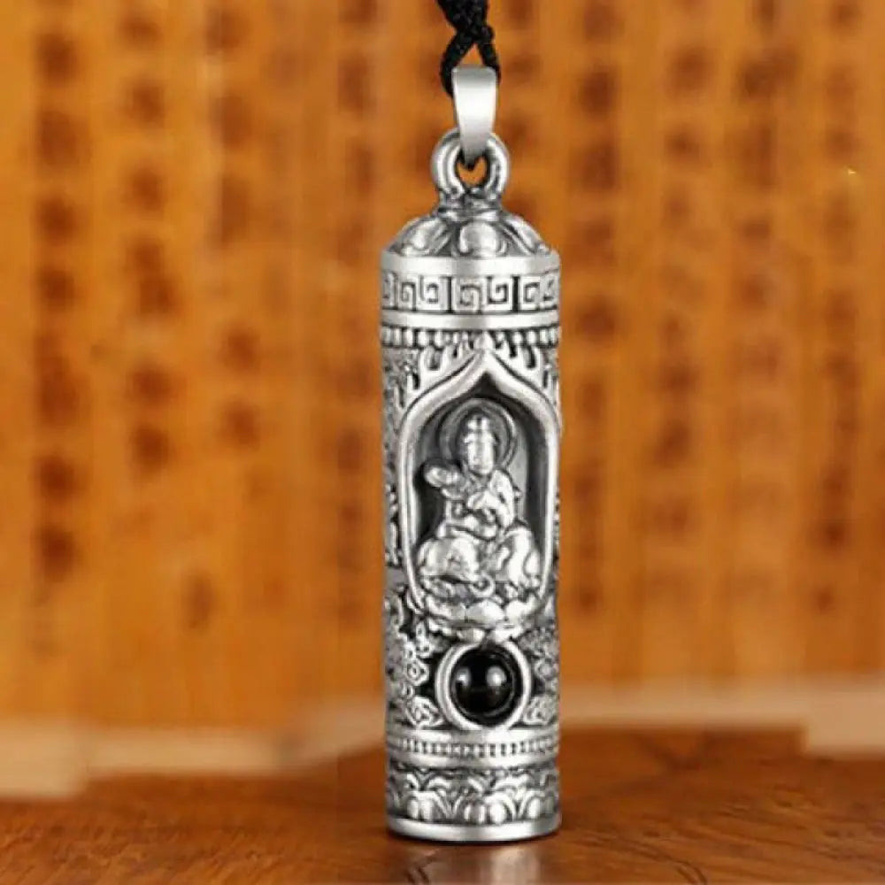 Buddha Stones Chinese Zodiac Natal Buddha Projection Prosperity Necklace Pendant - BWOOOH - Dragon/Snake - Necklaces &amp;