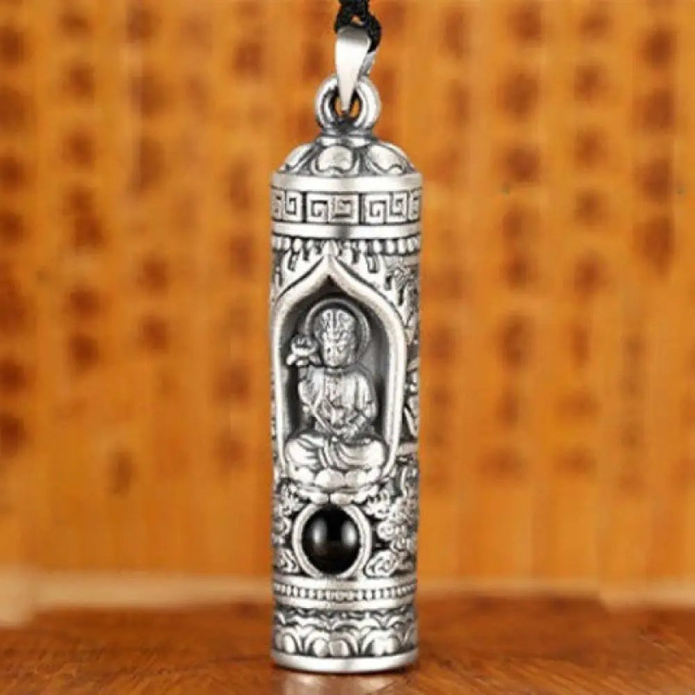 Buddha Stones Chinese Zodiac Natal Buddha Projection Prosperity Necklace Pendant - BWOOOH - Horse - Necklaces &amp; Pendants