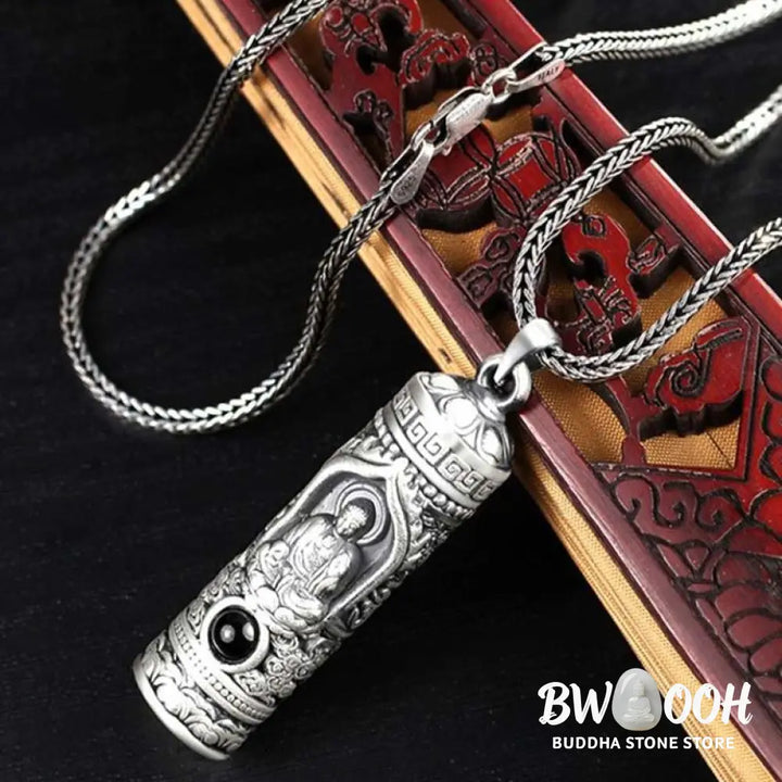 Buddha Stones Chinese Zodiac Natal Buddha Projection Prosperity Necklace Pendant - BWOOOH - Necklaces &amp; Pendants