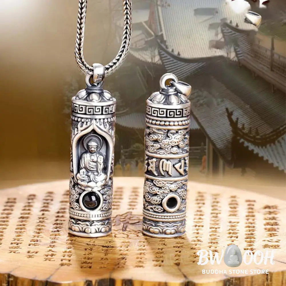 Buddha Stones Chinese Zodiac Natal Buddha Projection Prosperity Necklace Pendant - BWOOOH - Necklaces &amp; Pendants
