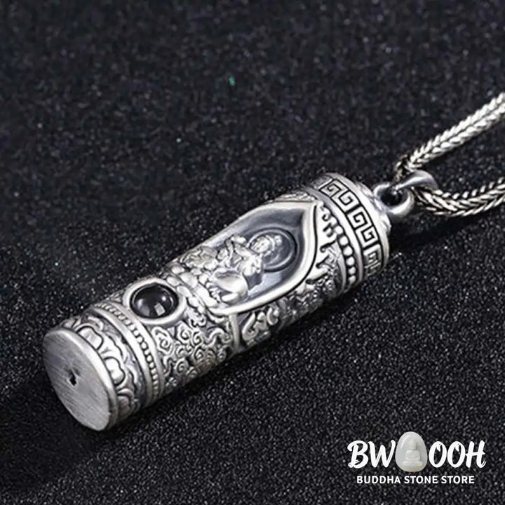 Buddha Stones Chinese Zodiac Natal Buddha Projection Prosperity Necklace Pendant - BWOOOH - Necklaces &amp; Pendants