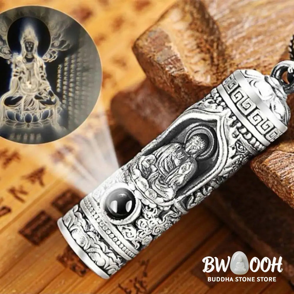 Buddha Stones Chinese Zodiac Natal Buddha Projection Prosperity Necklace Pendant - BWOOOH - Necklaces &amp; Pendants