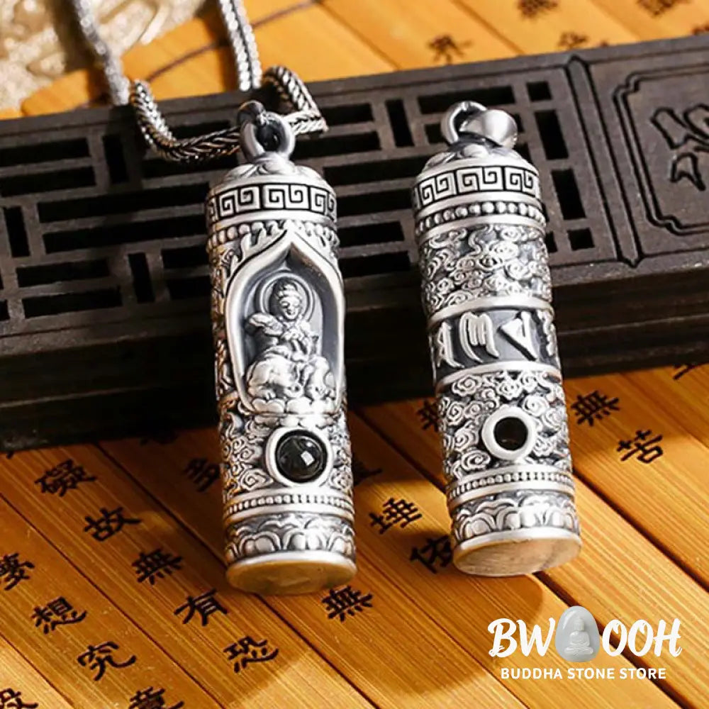 Buddha Stones Chinese Zodiac Natal Buddha Projection Prosperity Necklace Pendant - BWOOOH - Necklaces &amp; Pendants