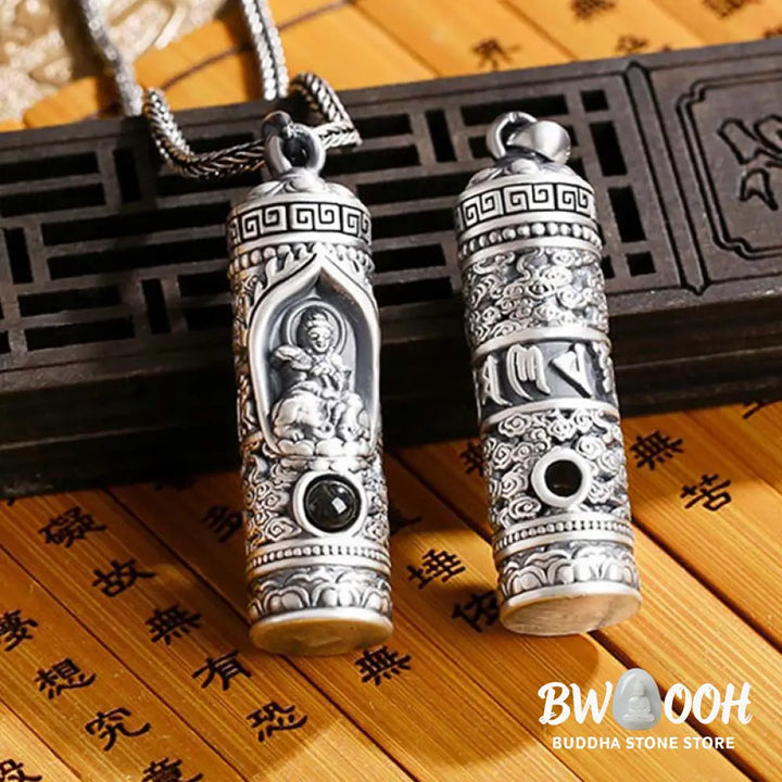 Buddha Stones Chinese Zodiac Natal Buddha Projection Prosperity Necklace Pendant - BWOOOH - Necklaces &amp; Pendants