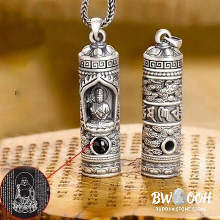 Buddha Stones Chinese Zodiac Natal Buddha Projection Prosperity Necklace Pendant - BWOOOH - Necklaces &amp; Pendants