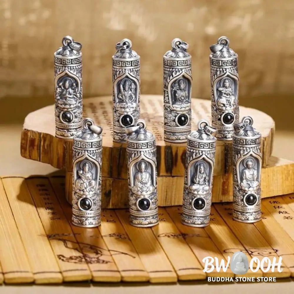 Buddha Stones Chinese Zodiac Natal Buddha Projection Prosperity Necklace Pendant - BWOOOH - Necklaces &amp; Pendants