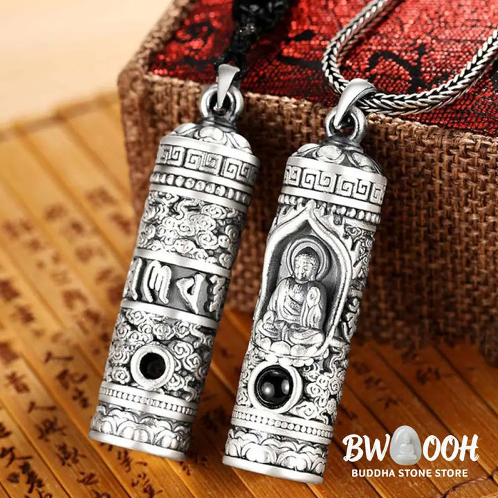Buddha Stones Chinese Zodiac Natal Buddha Projection Prosperity Necklace Pendant - BWOOOH - Necklaces &amp; Pendants