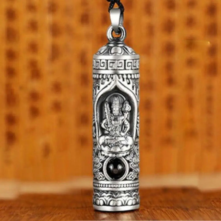 Buddha Stones Chinese Zodiac Natal Buddha Projection Prosperity Necklace Pendant - BWOOOH - Ox/Tiger - Necklaces &amp;