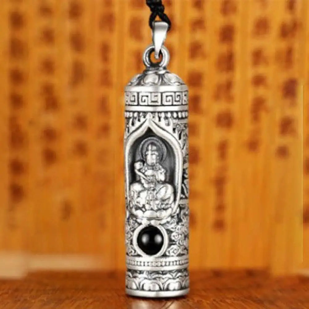Buddha Stones Chinese Zodiac Natal Buddha Projection Prosperity Necklace Pendant - BWOOOH - Rabbit - Necklaces &amp;