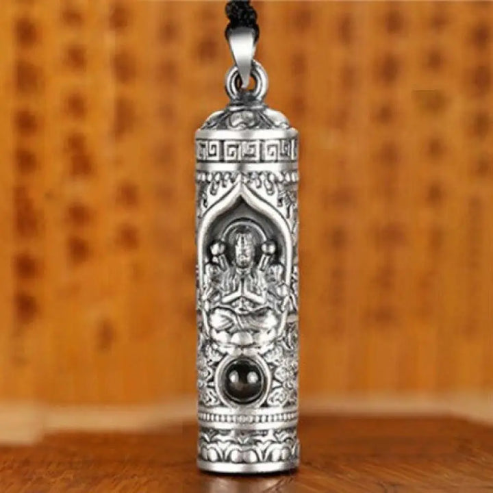Buddha Stones Chinese Zodiac Natal Buddha Projection Prosperity Necklace Pendant - BWOOOH - Rat - Necklaces &amp; Pendants