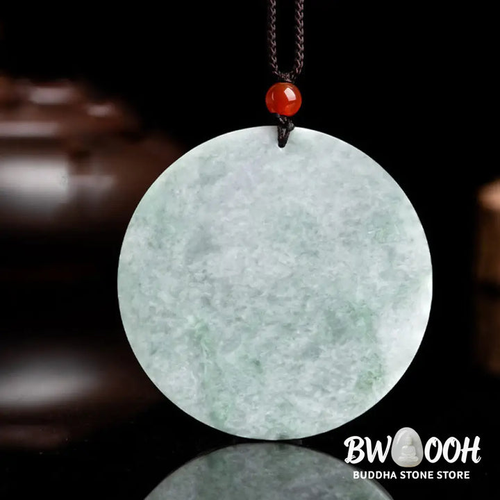 Buddha Stones Chinese Zodiac Tiger Jade Protection Necklace String Pendant - BWOOOH - Jade - Necklaces &amp; Pendants