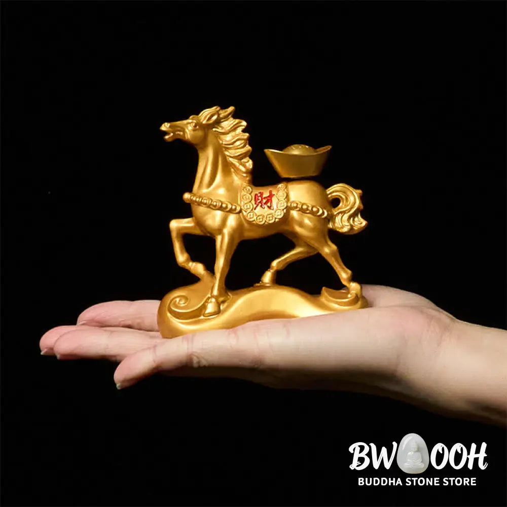 Buddha Stones Chinese Zodiac Year Of The Horse Attract Fortune Prosperity Home Decoration - Decorations