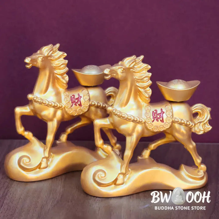 Buddha Stones Chinese Zodiac Year Of The Horse Attract Fortune Prosperity Home Decoration - Decorations