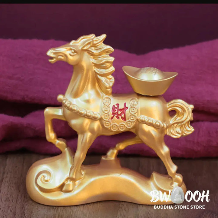 Buddha Stones Chinese Zodiac Year Of The Horse Attract Fortune Prosperity Home Decoration - Decorations