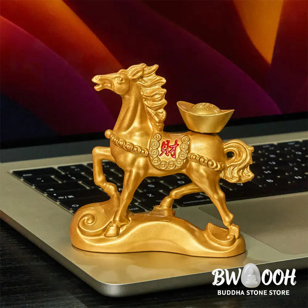 Buddha Stones Chinese Zodiac Year Of The Horse Attract Fortune Prosperity Home Decoration - Decorations