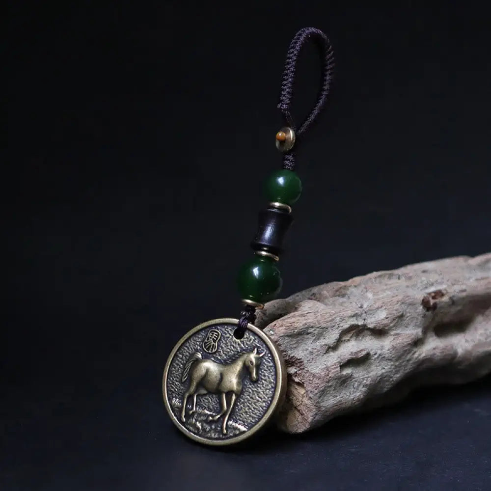 BWOOOH Chinese Zodiac Year Of The Horse Bagua Fu Characte