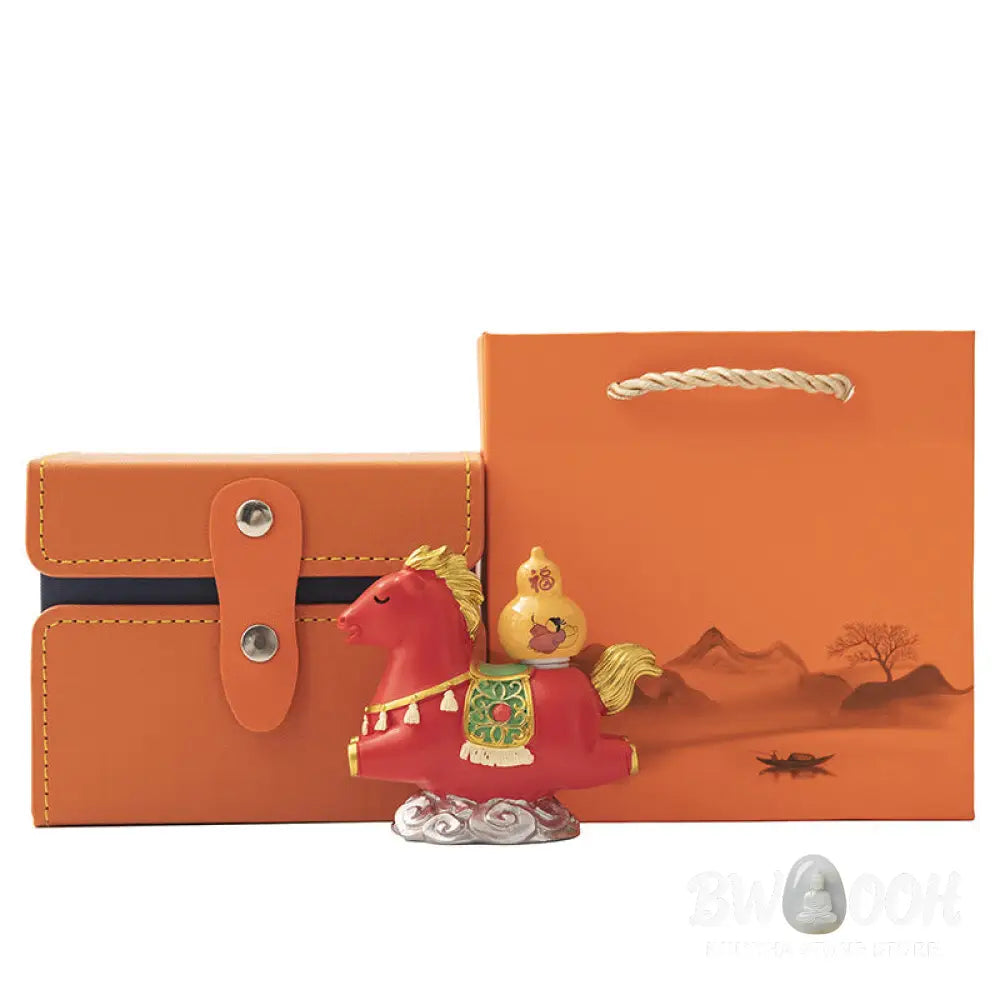 Buddha Stones Chinese Zodiac Year Of The Horse Fu Character Prosperity Home Decoration - Decorations