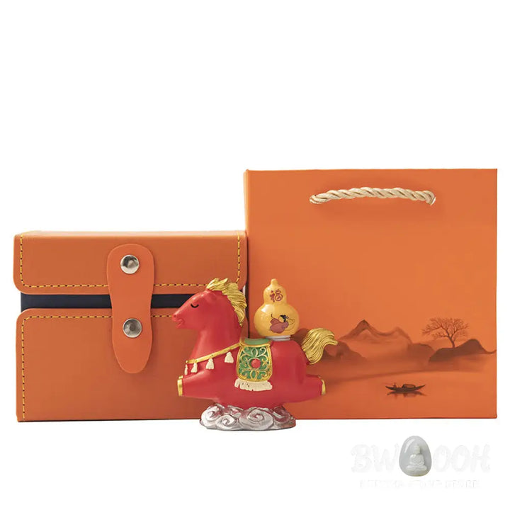 Buddha Stones Chinese Zodiac Year Of The Horse Fu Character Prosperity Home Decoration - Decorations