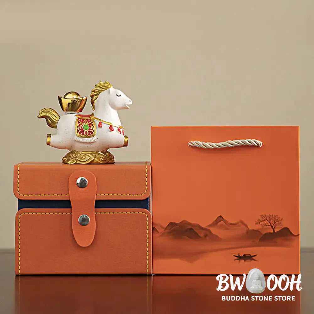 Buddha Stones Chinese Zodiac Year Of The Horse Fu Character Prosperity Home Decoration - Decorations