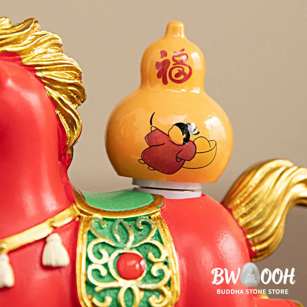 Buddha Stones Chinese Zodiac Year Of The Horse Fu Character Prosperity Home Decoration - Decorations