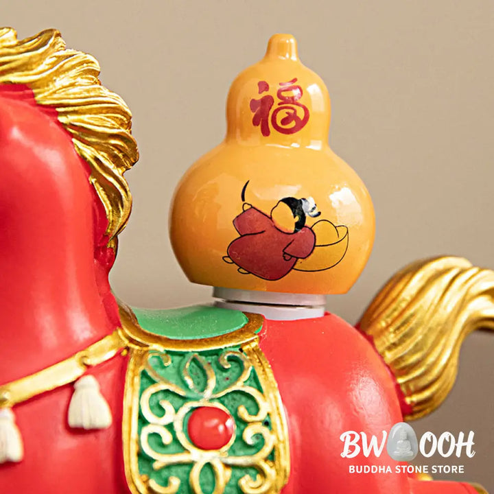 Buddha Stones Chinese Zodiac Year Of The Horse Fu Character Prosperity Home Decoration - Decorations