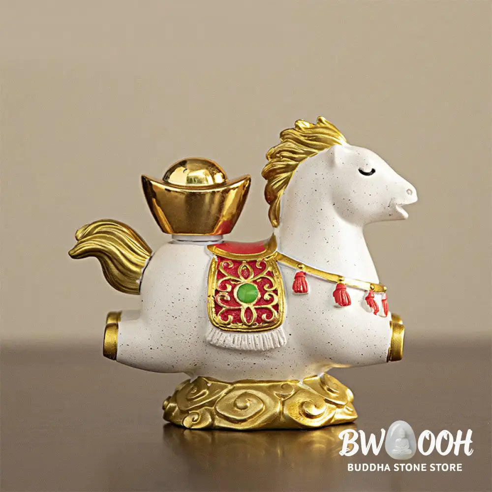 Buddha Stones Chinese Zodiac Year Of The Horse Fu Character Prosperity Home Decoration - Decorations