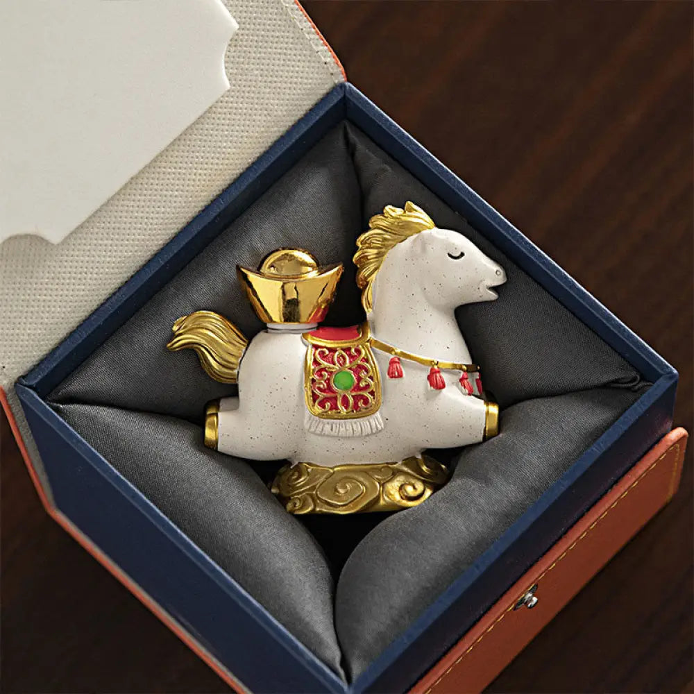 BWOOOH handcrafted Buddha statue - Chinese Zodiac Year Of The Horse Fu