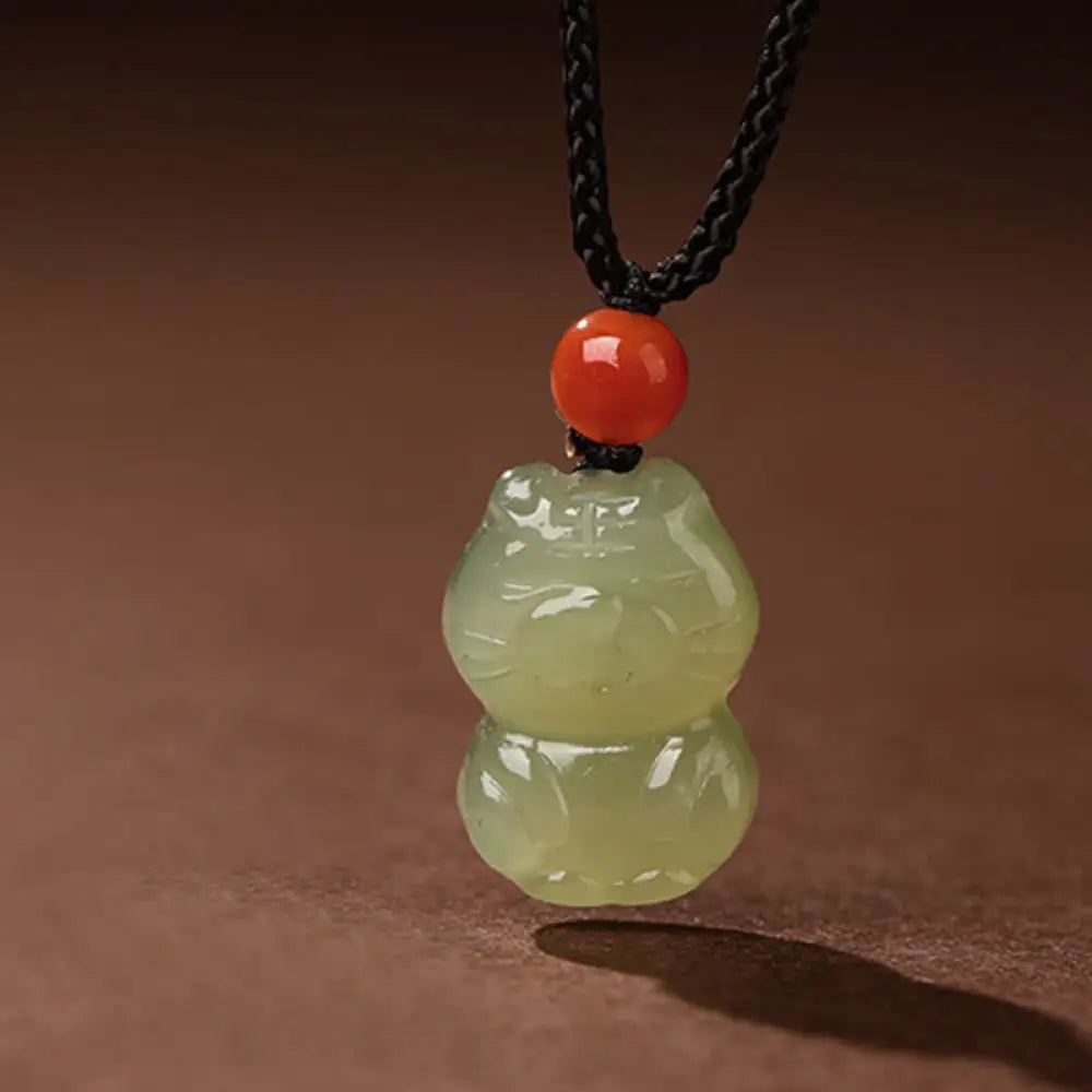 Buddha Stones Chinese Zodiac Year Of The Horse Jade South Red Agate Prosperity Necklace Pendants - BWOOOH - Tiger