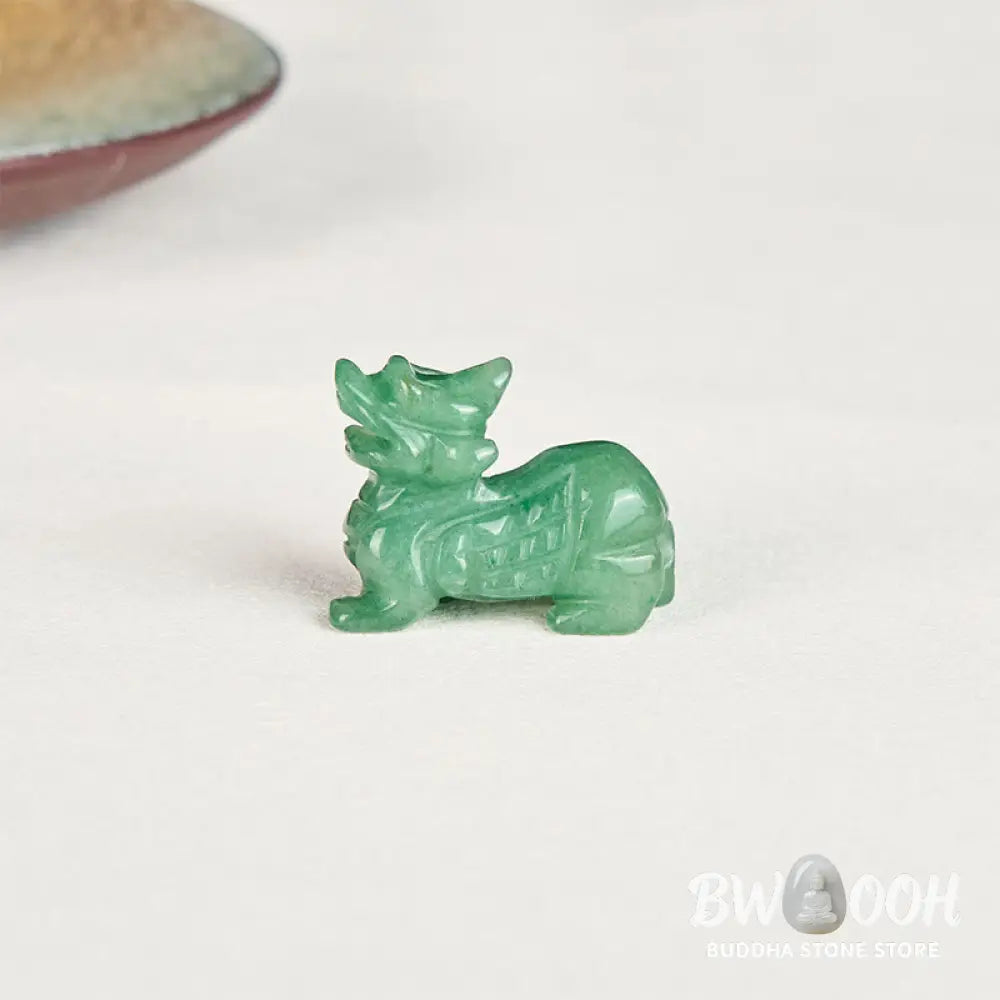 Buddha Stones 'Choose Wisely' Natural Small PiXiu Green Aventurine Luck Decoration Includes Gift Message Card
