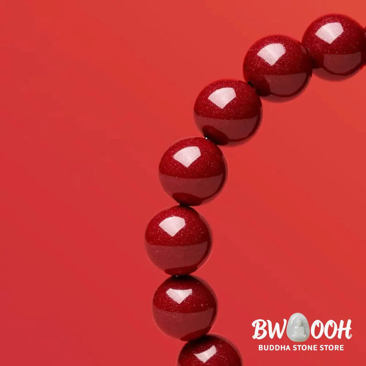 Buddha Stones Cinnabar Bead Hetian Jade Year Of The Snake Blessing Bracelet - BWOOOH - Bracelet