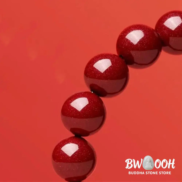 Buddha Stones Cinnabar Bead Hetian Jade Year Of The Snake Blessing Bracelet - BWOOOH - Bracelet