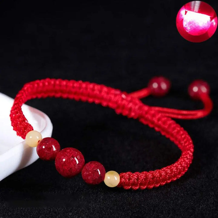 BWOOOH Cinnabar Blessing Red String Bracelet For Kids - BWOOOH - Red(Wrist Circumference 14cm) / 6mm - Bracelet