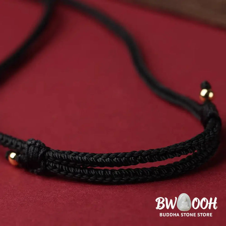 Buddha Stones Cinnabar Chinese Zodiac Black String Blessing Necklace Pendants - BWOOOH - Necklaces &amp; Pendants